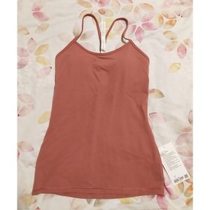 Lululemon Power Y Tank Everlux in Cherry Tint